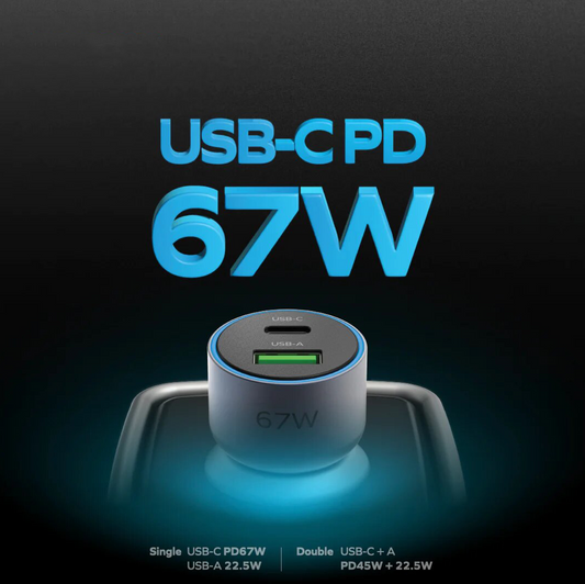 شاحن سيارة Momax MoVe 67W ثنائي المنفذ