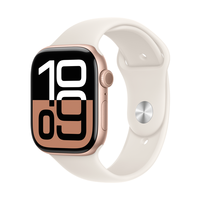 Apple Watch Series 10 GPS, Aluminum Case with Sport Band
