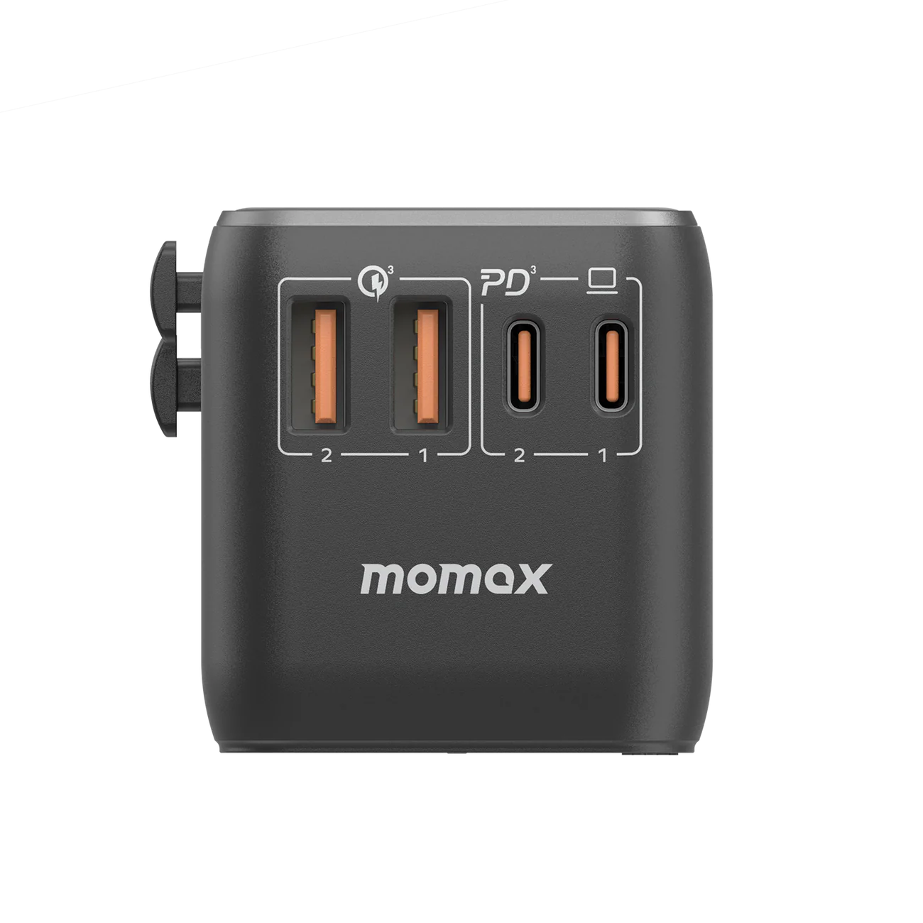 شاحن GaN للسفر عالمي بأربعة منافذ بقوة 100 وات من 1-World