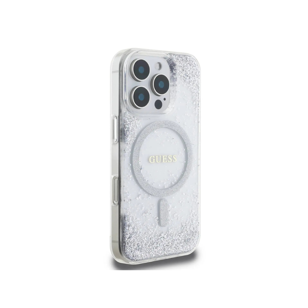جراب GUESS MagSafe Glitter لهاتف iPhone 16 Pro Max