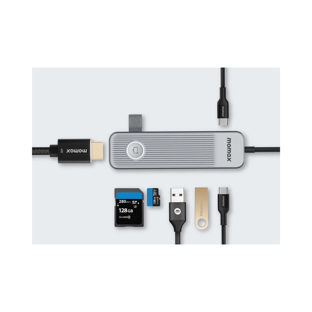 MOMAX 1-Link USB-C Hub 7-in-1