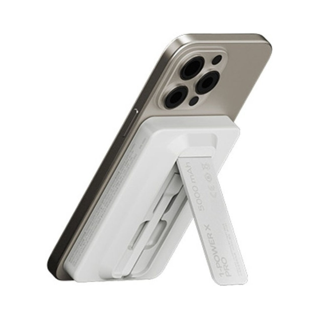 MOMAX 1-Power X Pro Magnetic Wireless Power Bank 5000mAh With Built-In USB-C Cable