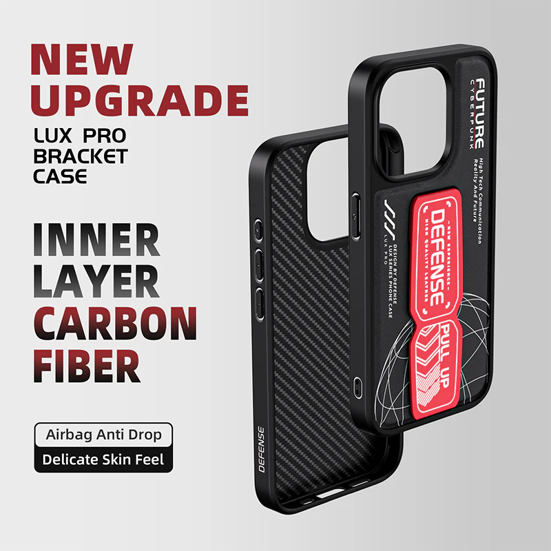 X-Doria Defense Lux Pro Military Grade Tested Bracket Protective Case 15 Pro Max