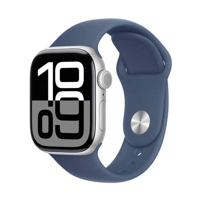 Apple Watch Series 10 GPS, Aluminum Case with Sport Band