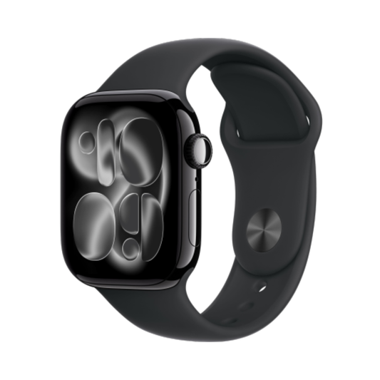 ساعة Apple Watch Series 11 GPS، هيكل من الألومنيوم مع حزام رياضي 