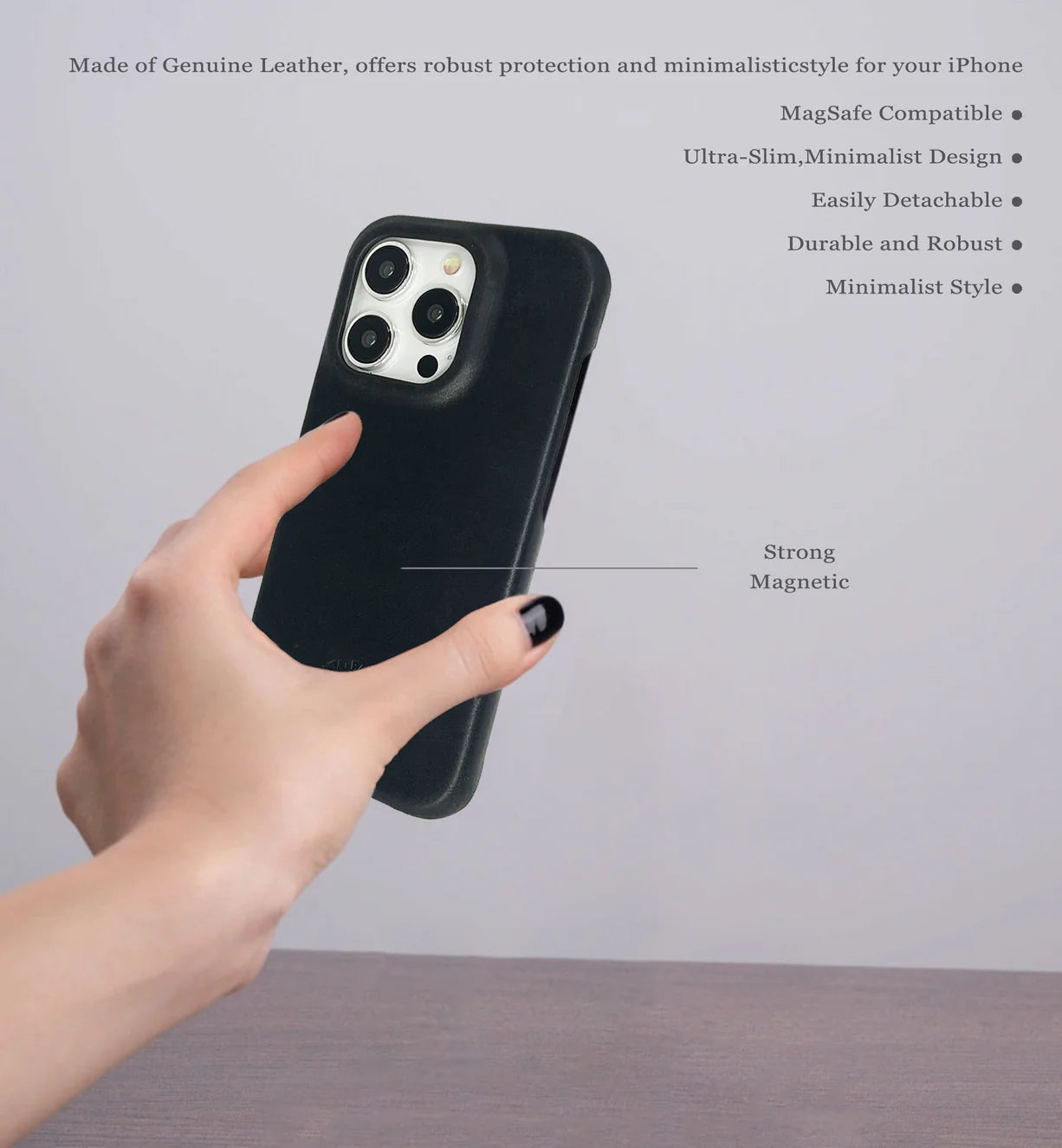 جراب جلدي من Elton Santa Barbara Polo لجهاز iPhone 15 Pro Max