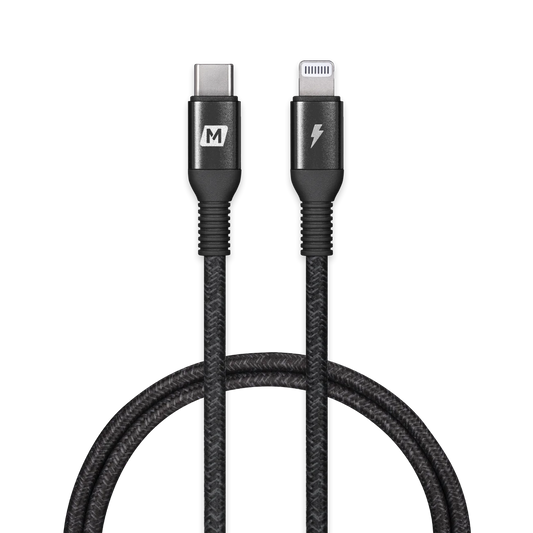 كابل EliteLink USB-C إلى Lightning مضفر من النايلون بقوة 20 وات بطول 1.2 متر