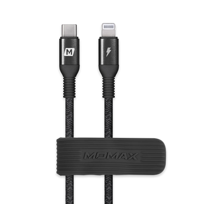 كابل EliteLink USB-C إلى Lightning مضفر من النايلون بقوة 20 وات بطول 1.2 متر