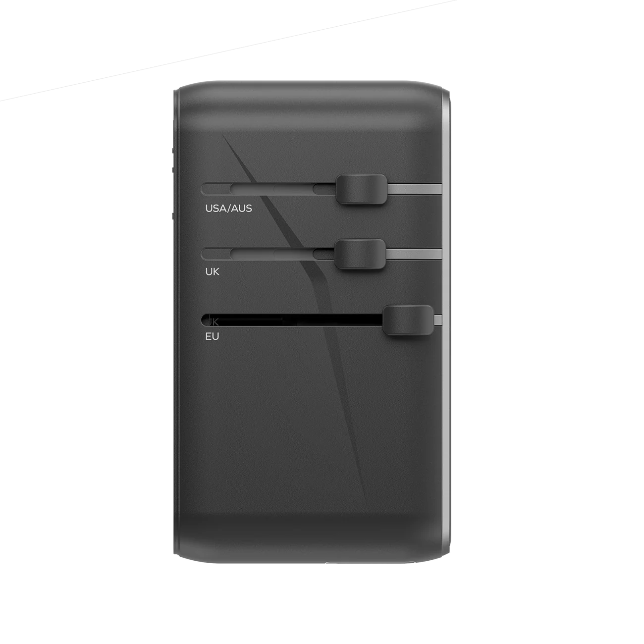 شاحن GaN للسفر عالمي بأربعة منافذ بقوة 100 وات من 1-World