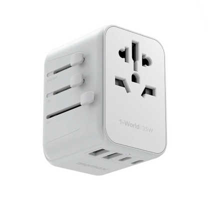 شاحن سفر 1-World بخمسة منافذ بقوة 35 وات