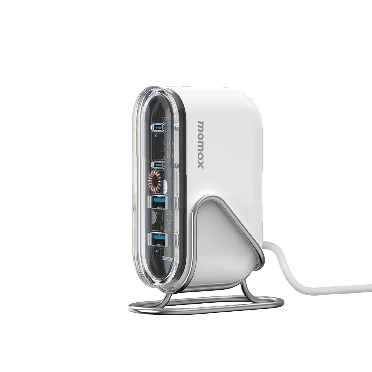 شاحن GaN رباعي المنافذ 1-Charge Flow بقوة 80 وات