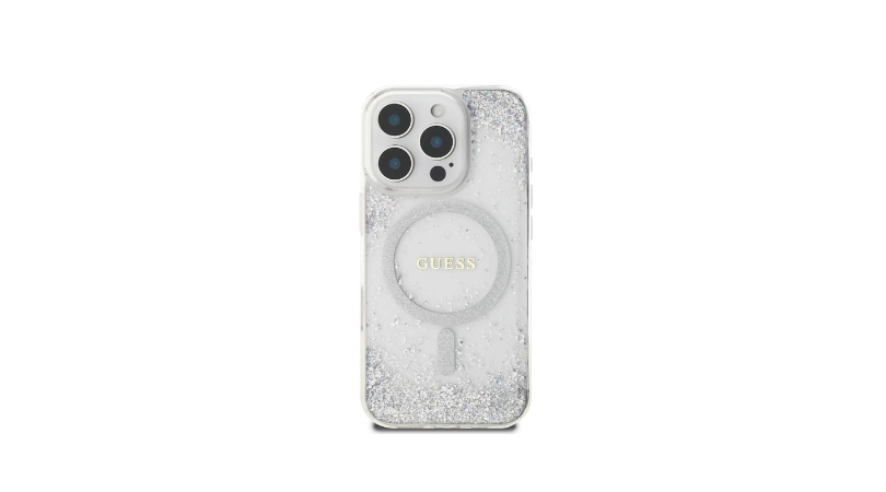 جراب GUESS MagSafe Glitter لهاتف iPhone 16 Pro Max