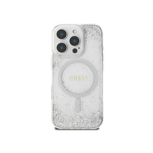 جراب GUESS MagSafe Glitter لهاتف iPhone 16 Pro Max