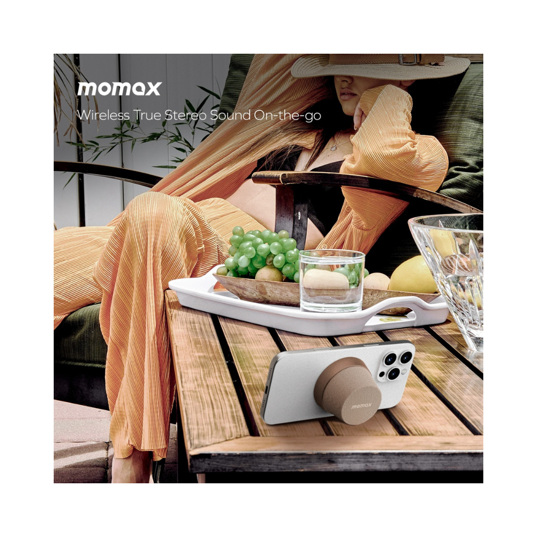 MOMAX 1-Vibe Go Magnetic Portable True Wireless Speaker