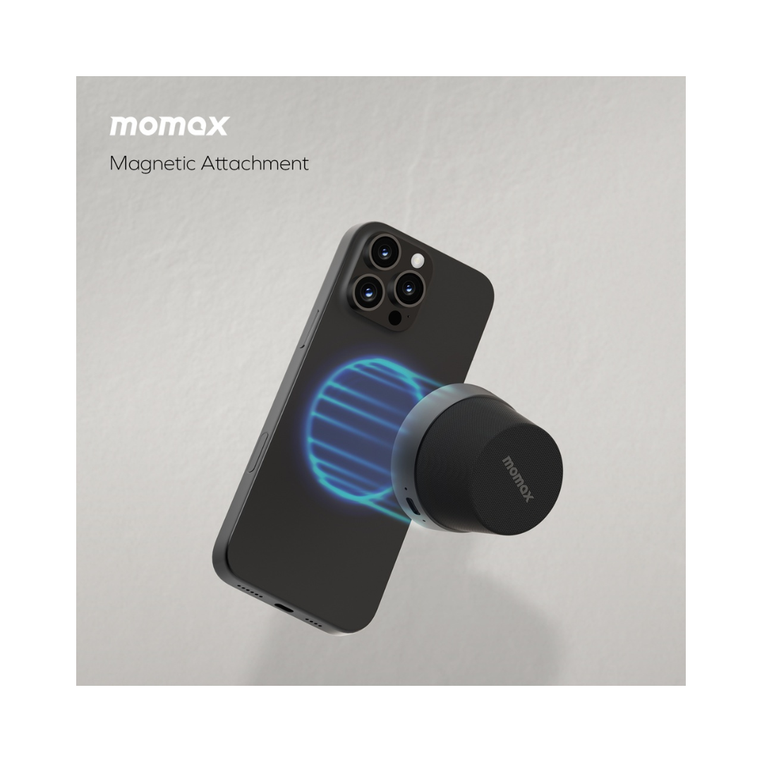 MOMAX 1-Vibe Go Magnetic Portable True Wireless Speaker