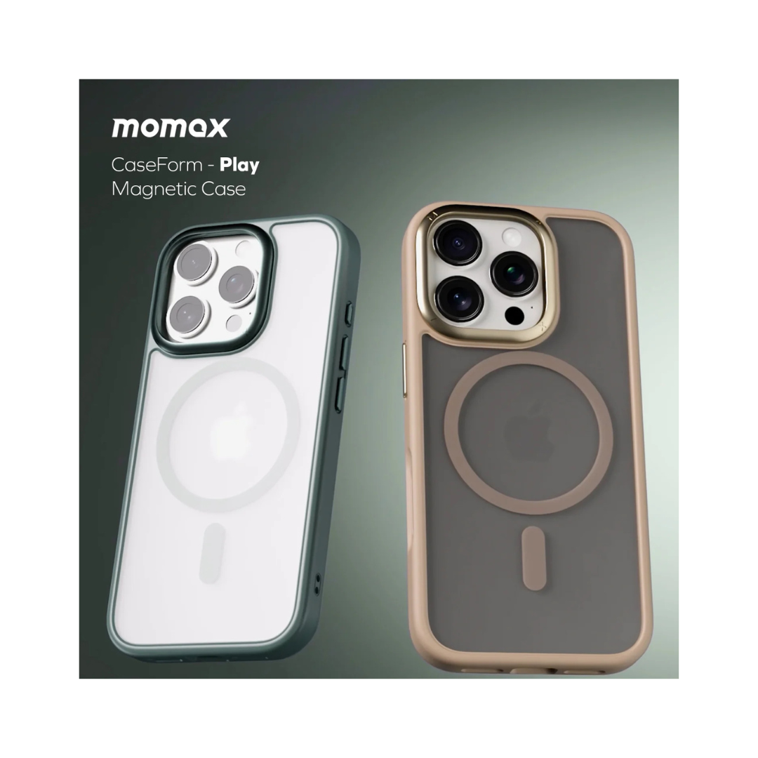 MOMAX caseFORM Play Magnetic Case for iPhone 16 pro max With MagSafe