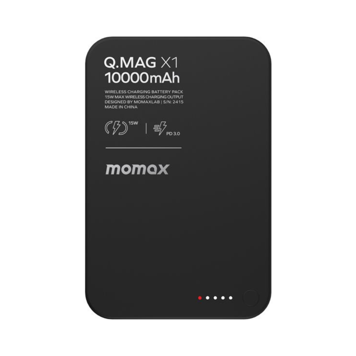 MOMAX Q.Mag X1 Magnetic Wireless Power Bank 10000mAh