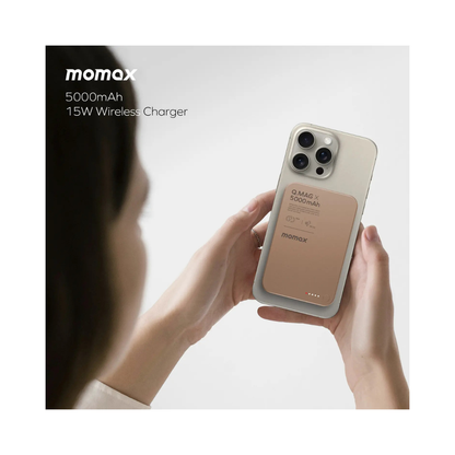 MOMAX Q.Mag X Magnetic Wireless Power Bank 5000mAh