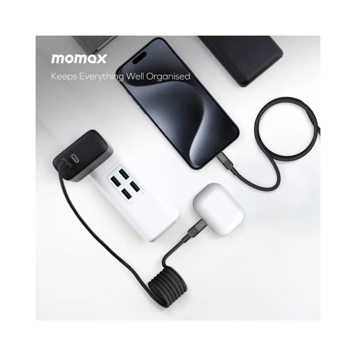 MOMAX Mag.Link Magnetic USB-C to Lightning Cable 60W 1m