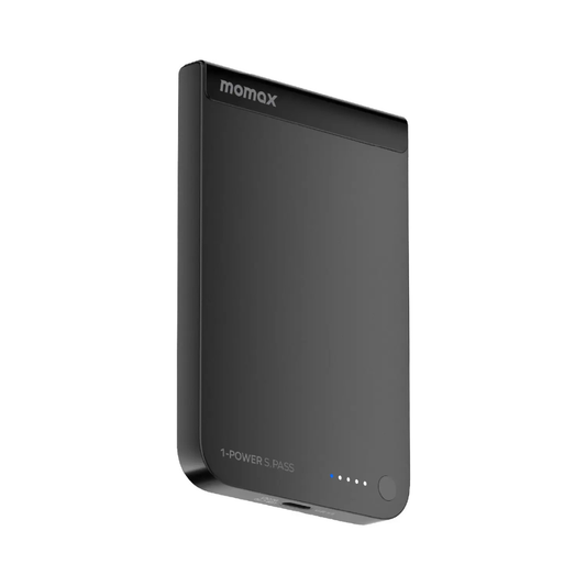 MOMAX 1-Power S.Pass 5000mAh Qi2 Magnetic Wireless Power Bank
