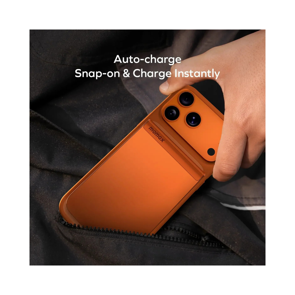MOMAX 1-Power S.Pass 5000mAh Qi2 Magnetic Wireless Power Bank