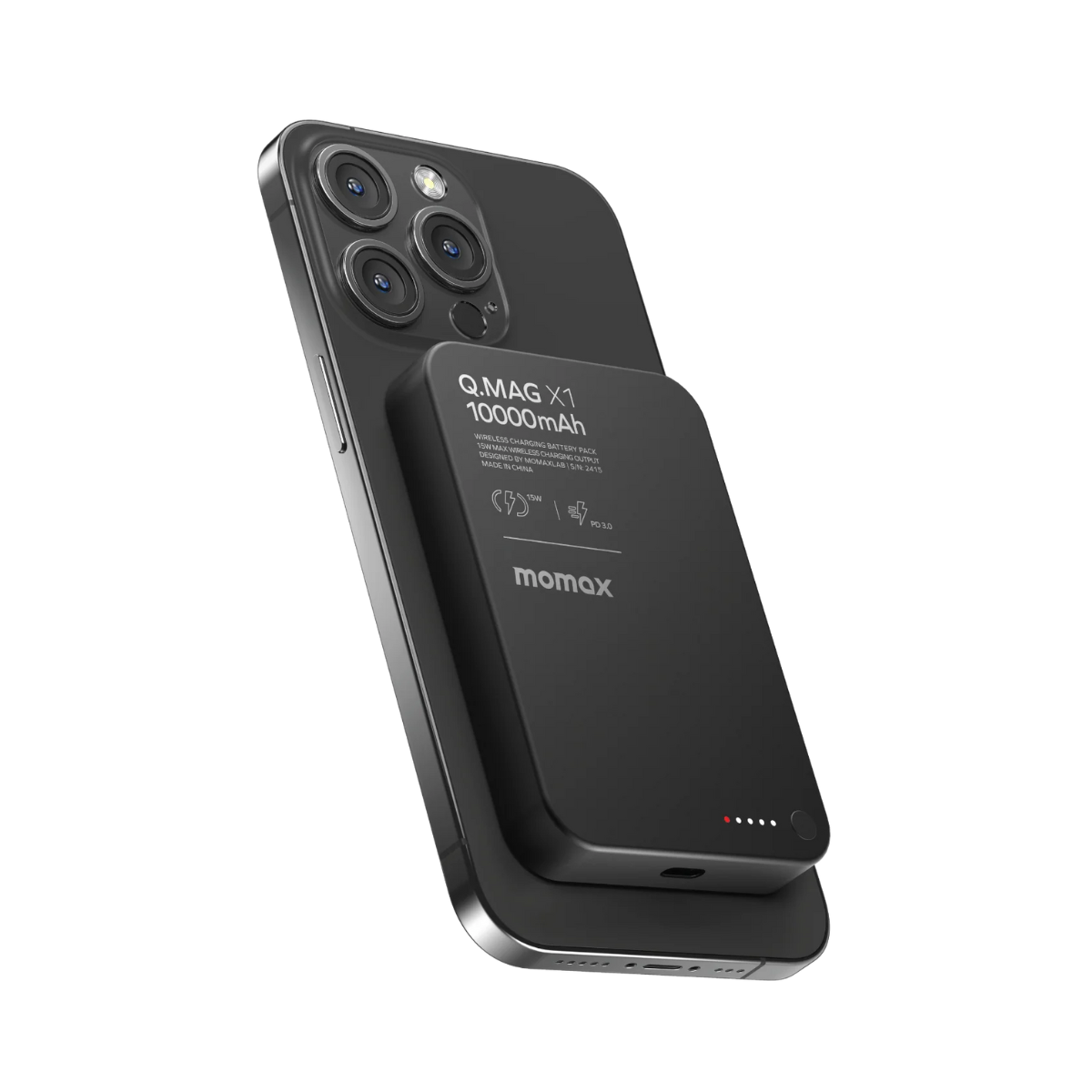 MOMAX Q.Mag X1 Magnetic Wireless Power Bank 10000mAh