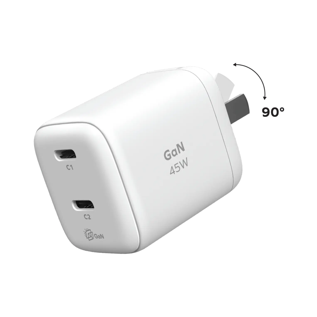 MOMAX 1-Charge 45W 2-Port GaN Charger