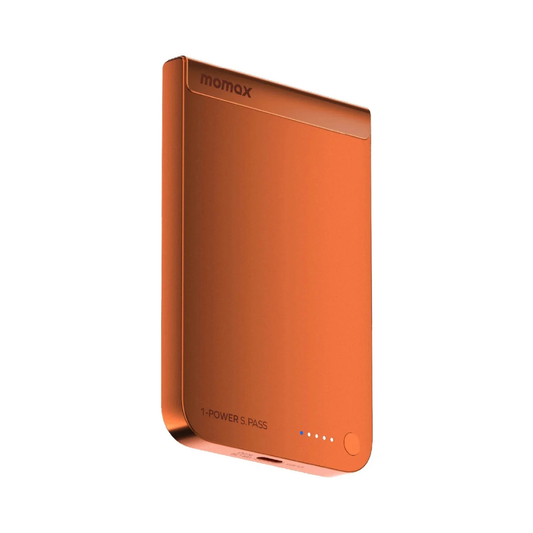 MOMAX 1-Power S.Pass 5000mAh Qi2 Magnetic Wireless Power Bank