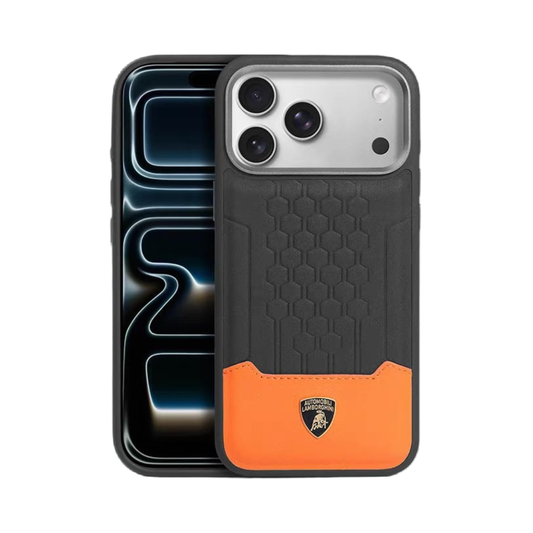 LAMBORGHINI Case 17 Pro Max MagSafe Genuine Leather