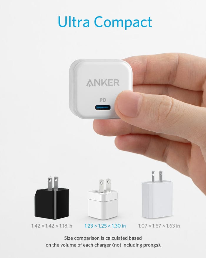 شاحن Anker PowerPort III 20W Cube USB-C