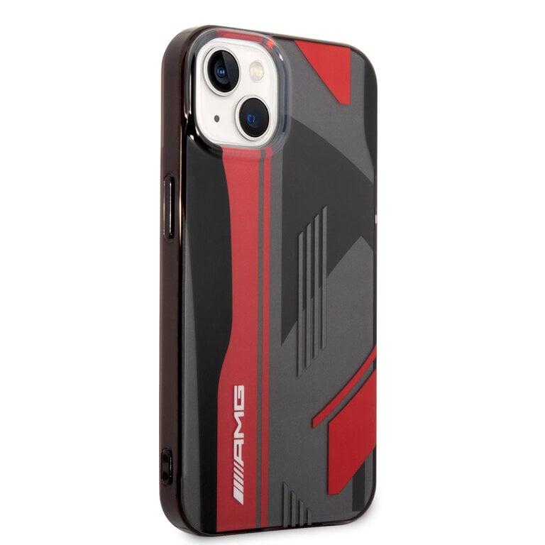 iPhone 14 Plus - Silicone Case Checkered Flag Pattern - AMG