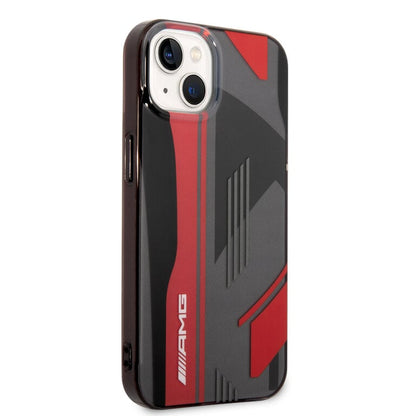 iPhone 14 Plus - Silicone Case Checkered Flag Pattern - AMG