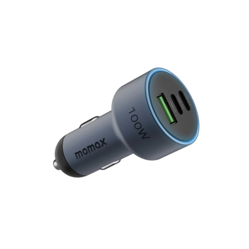 شاحن سيارة موماكس موفي 100 واط بثلاثة منافذ