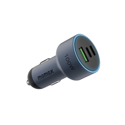 شاحن سيارة موماكس موفي 100 واط بثلاثة منافذ